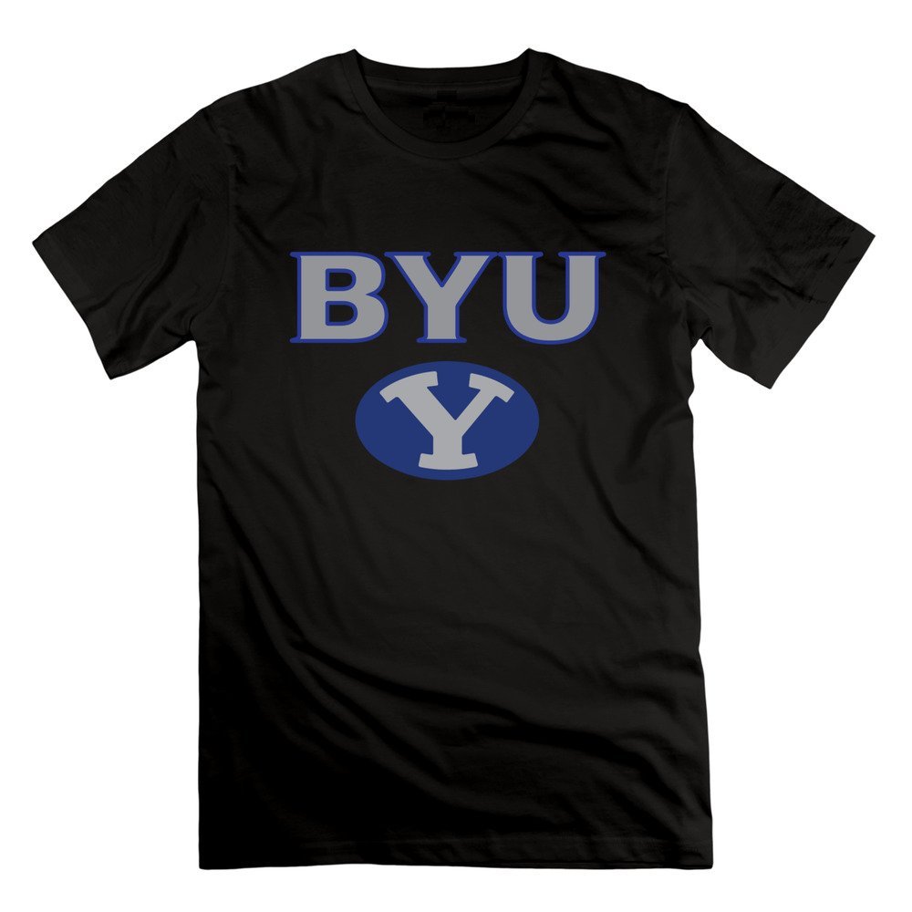 Amazon Com Men S Brigham Young University Byu Y Logo T Shirt Medium Black 6807308382562 Books