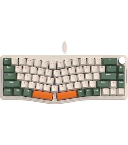 ATTACK SHARK AKS068 Teclado mecânico para jogos com fio 65% Alice