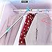 Julvie Stainless Steel Telescopic Pole Clothes Hooks Hanger Poles Adjustable Clothesline Pole