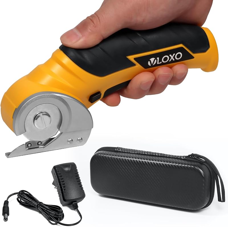 VLOXO Rotary Cutter Cordless Electric Scissors for Fabric Cardboard Leather