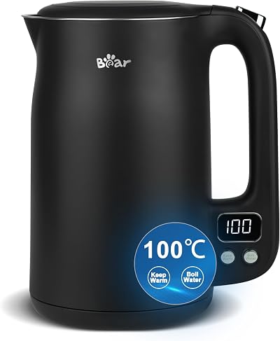 Bear Electric Kettle 1.7L 40-100°C 12 Temp Digital Display Keep Warm 1800W
