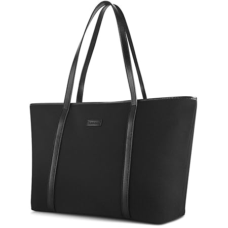 CHICECO X-Groß Nylon Arbeit Shopper Tasche Handtasche Damen - Schwarz