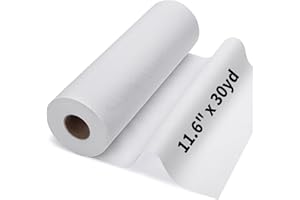 JUPEAN Medium Weight Interfacing Fabric for Sewing: White 11.6" x 30yd Iron On Non-Woven Fusible Interfacing Single-Sided Fusible Interfacing for Sewing DIY Craft Quilting