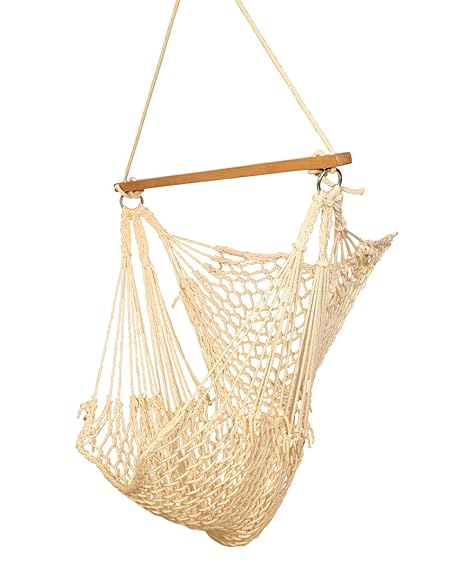 Hangit Cotton Swing Chair (Natural, 50 Centimeters)