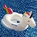 Kemuse Inflatable Unicorn Baby Pool Float Swimming Ring For Age 6-48 Months With Bath Toys & Storage Bag