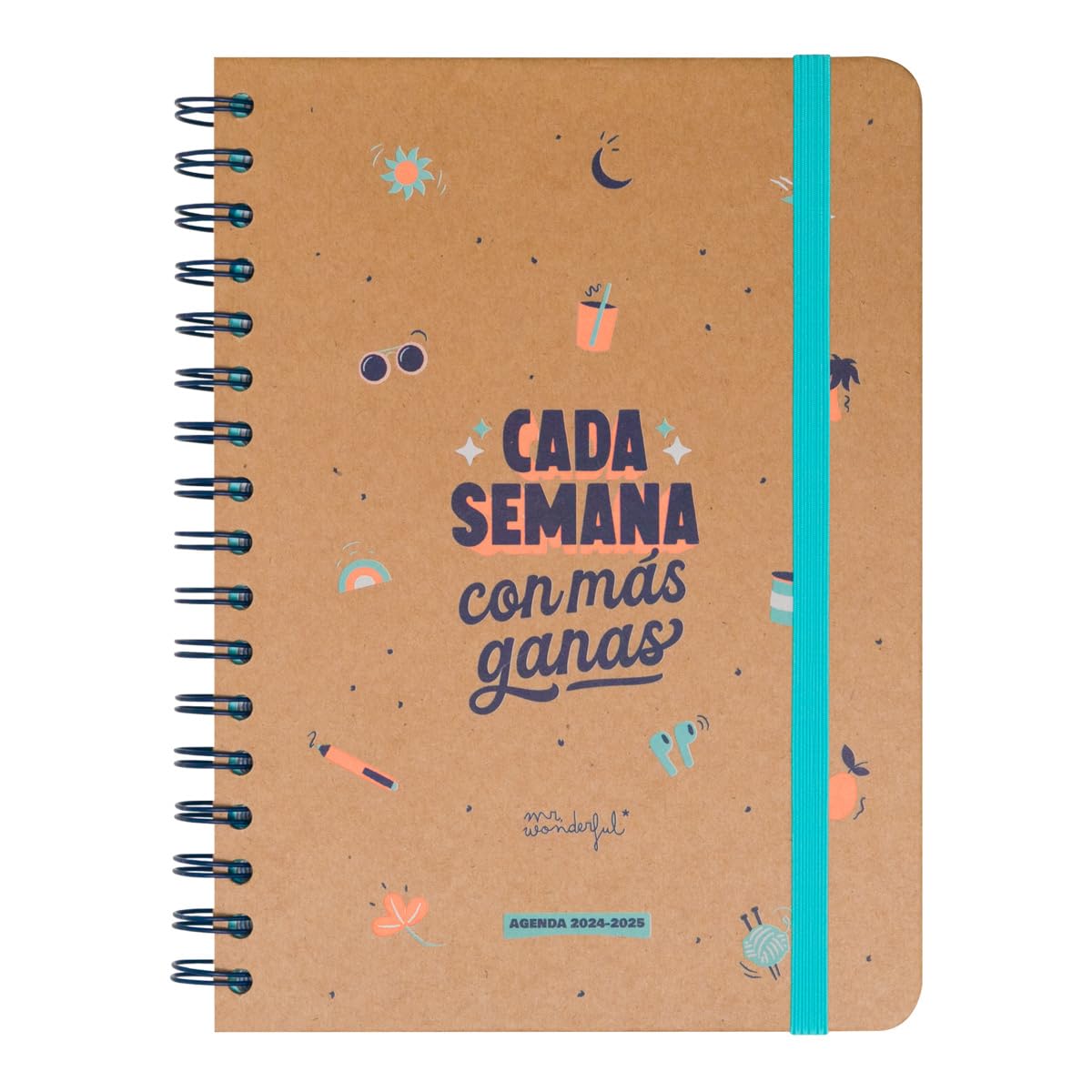 Mr.Wonderful – Wonder 2024/25 Weekly Planner – Every Week – School Agenda with Weekly Organization – Includes 8 Sheets of Stickers