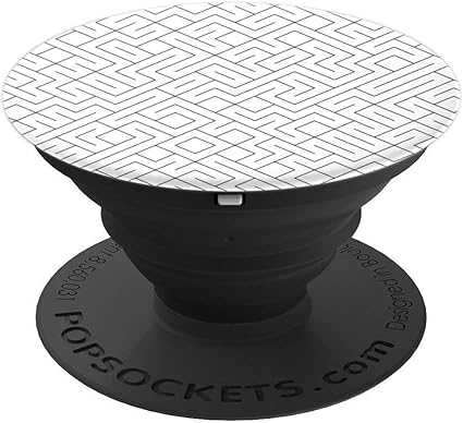 Amazon Com Cool Black And White Geometric Maze Aesthetic