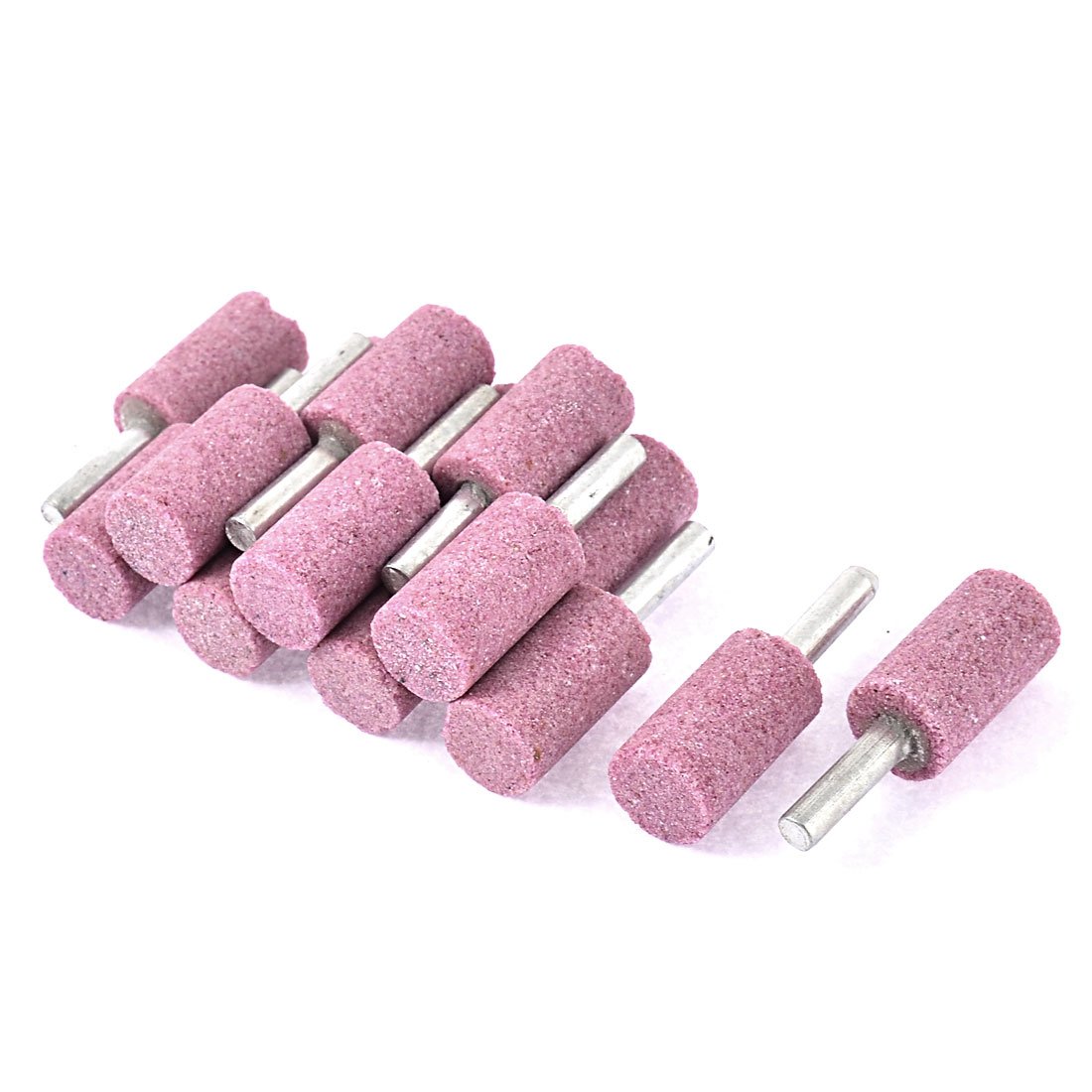 Sourcingmap 16mm Dia Cylindrical Head 6mm Shank Grinding Bit Mounted Point 15pcs