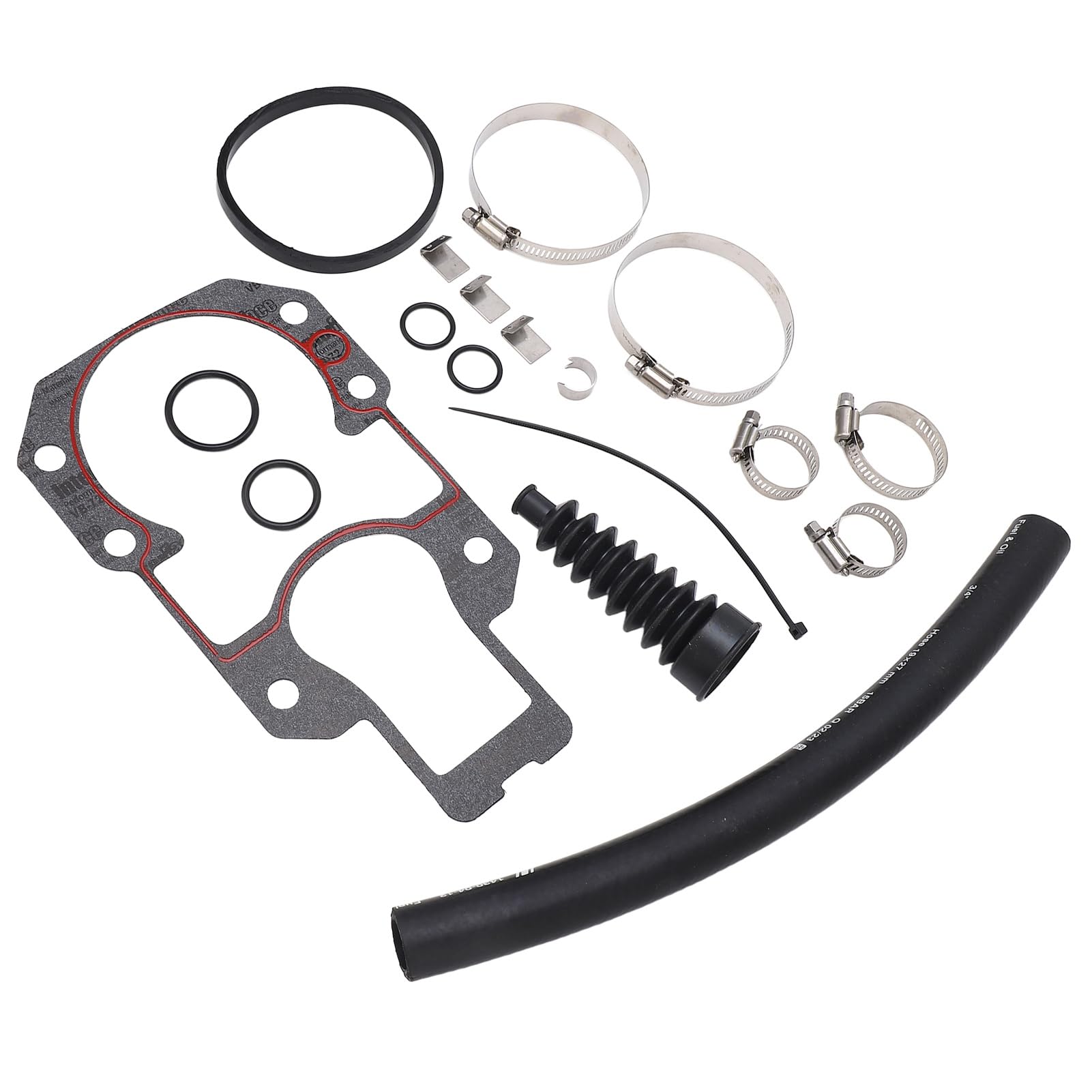 Yctze Seal Bearing Bellows Kit Metal Rubber Outboard Transom Bellows Repair Reseal Kit 30‑803099T1 Replacement for MerCruiser Alpha One 1 Gen 2