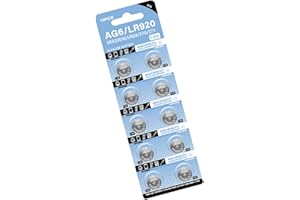 10Pcs SR920SW Watch Batteries AG6 Button Cell Battery 1.55V SR69 SR921 Alkaline Coin Battery Replacement for Clock Button Cel