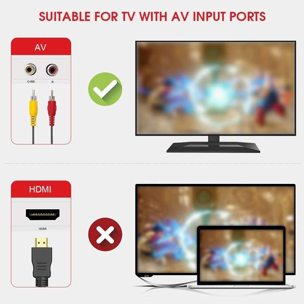 Infityle Classic Mini Retro Game Consoles with 2 Classic Controllers, AV Output 8-bit Built-in 500 Games: Computers & Accessories
