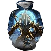 CHLOBLOM Link Hoodie Cosplay Costume Hooded Novelty Pullover Sweatshirt