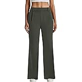 SEAJOJO Dress Pants Women High Waisted, Straight Business Casual Trousers Stretchy Work Slacks with Pockets