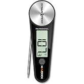 Maverick Dynamo Temp Instant Read Thermometer, No Batteries, Fast 2mm Step-Down Probe, &plusmn;1.8&deg;F Accuracy, Magnetic Mount, IP54 Water-Resistant, Folding Design for Cooking &amp; Grilling (DYNT-02)