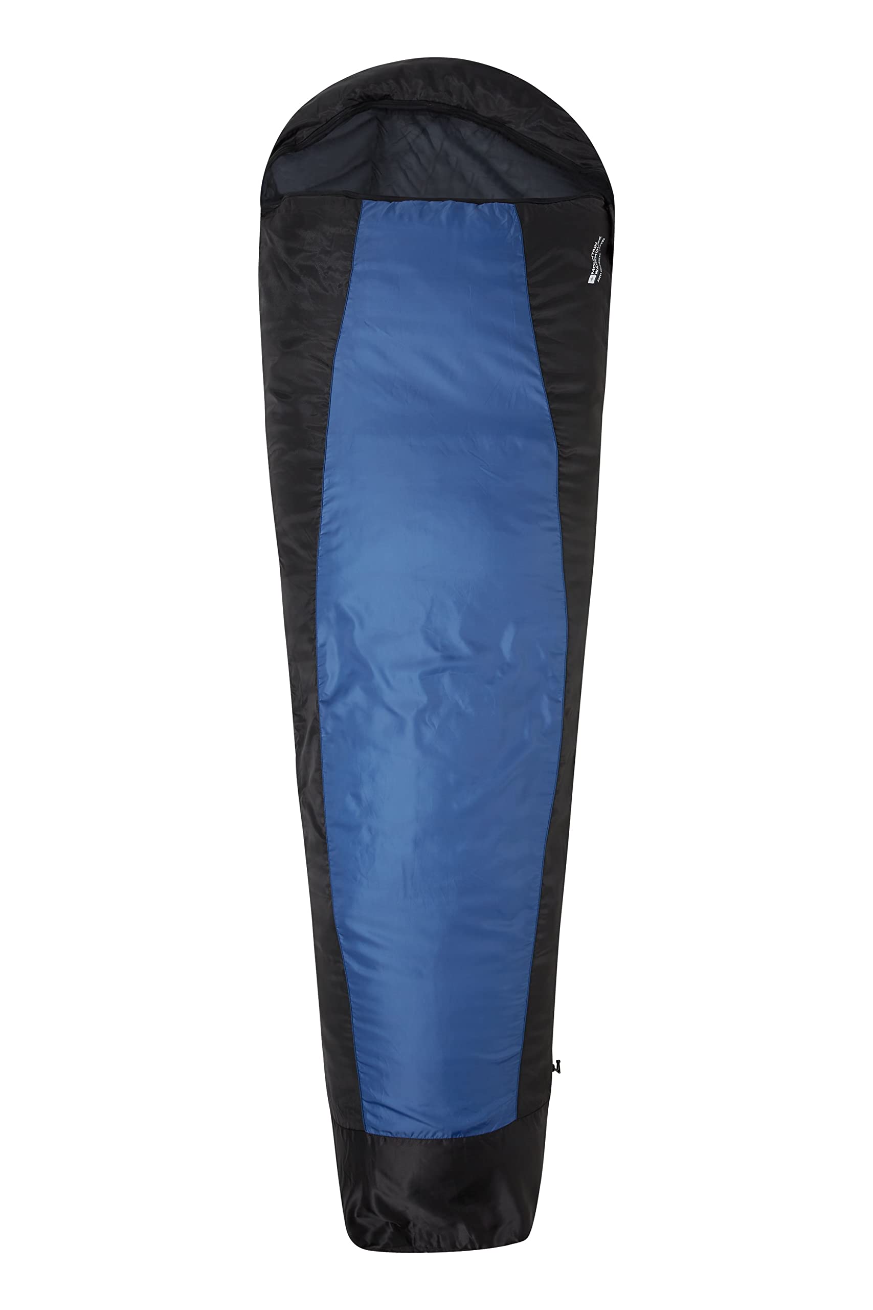 Mountain Warehouse Anti-Mosquito Sleeping Bag - Season 1/2 Camping Bag, Built-In Mosquito Net Sleepover Bag, Windproof, Mummy Shaped - Spring Summer, Camping Black One Size