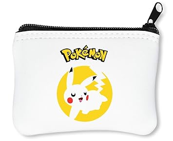 Pokemon Pikachu Happy Illustration Reißverschluss-Geldbörse Brieftasche Geldbörse