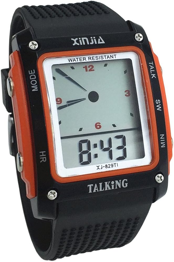 Digital Talking Clock with Sound in Italian with Alarm Clock and Hourly