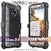 COVRWARE Iron Tank Case Compatible with Moto E4 PLUS with Built-in [Screen Protector] Heavy Duty Full-Body Holster Armor [Brushed Metal Texture] Case [Belt Clip][Kickstand], Black