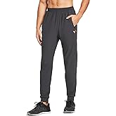 baleaf Men's Joggers Pants Athletic Workout Track Running Gym Lightweight Quick Dry Tapered Jogger Zipper Pockets