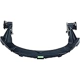 MSA 10154604 V-Gard Frame - General Purpose Applications, Fits Full-Brim Hard Hats, Black, Polybutylene Terephthalate (PBT), Compatible with Replaceable Debris Control Attachment, Durable &amp; Reusable