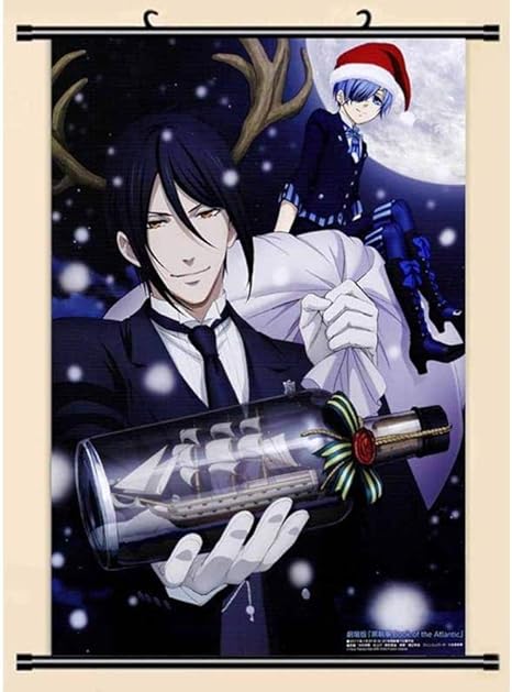 Amazon アニメマンガ黒執事シエル壁スクロール絵画画像壁紙アート布ポスターアニメーション周辺機器 40x60cm 16inchx24inch アニメ 萌えグッズ 通販