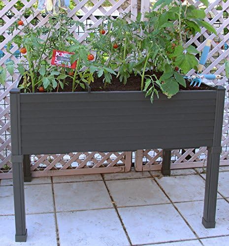 Huerto urbano GREENLAND de 90x60x75 cm. Para terraza/jardín ...