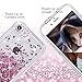 Maxdara Glitter Case for 6 6s 7 8 Case Glitter Liquid Women Girls Case with (Screen Protector) Bling Sparkle Luxury Pretty Cute Case for 6 6s 7 8 4.7 inches (Rosegold)