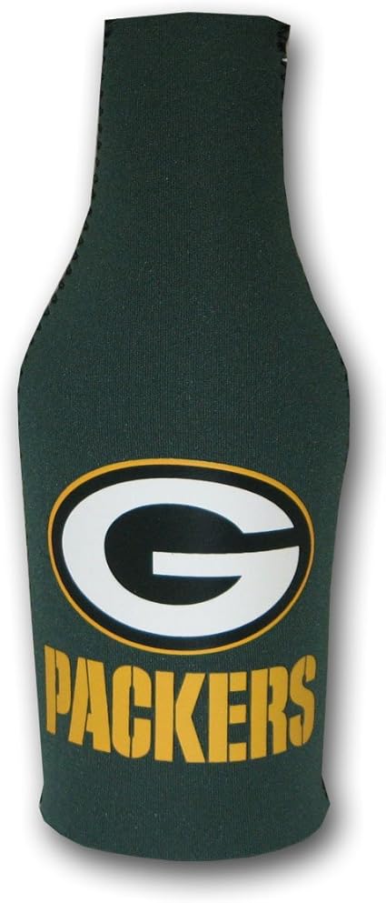 Amazon Com Green Bay Packers Bottle Suit Holder Sports Fan Cold Beverage Koozies Sports Outdoors