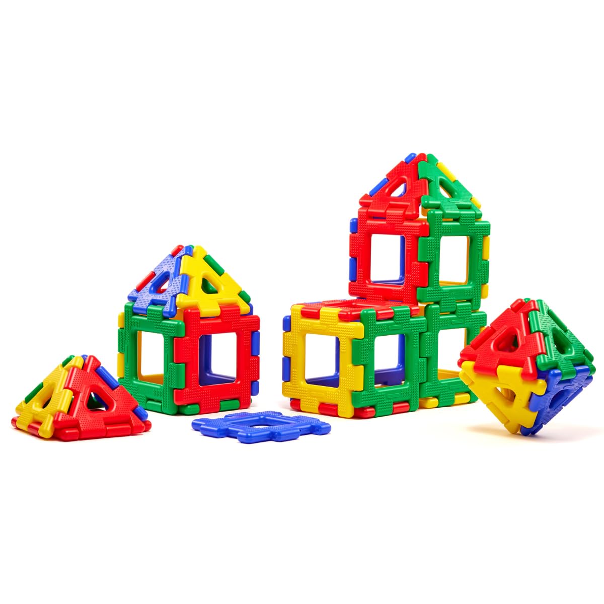 Giant Polydron - Early Years Educational Large Outdoor Interlocking Construction Building Blocks Toy - 40 Pieces - 2 Years +
