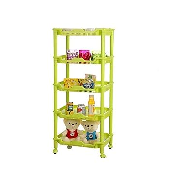 Vmore 5 Layers Vegetable And Fruit Plastic Basket Floor Stand Rack
