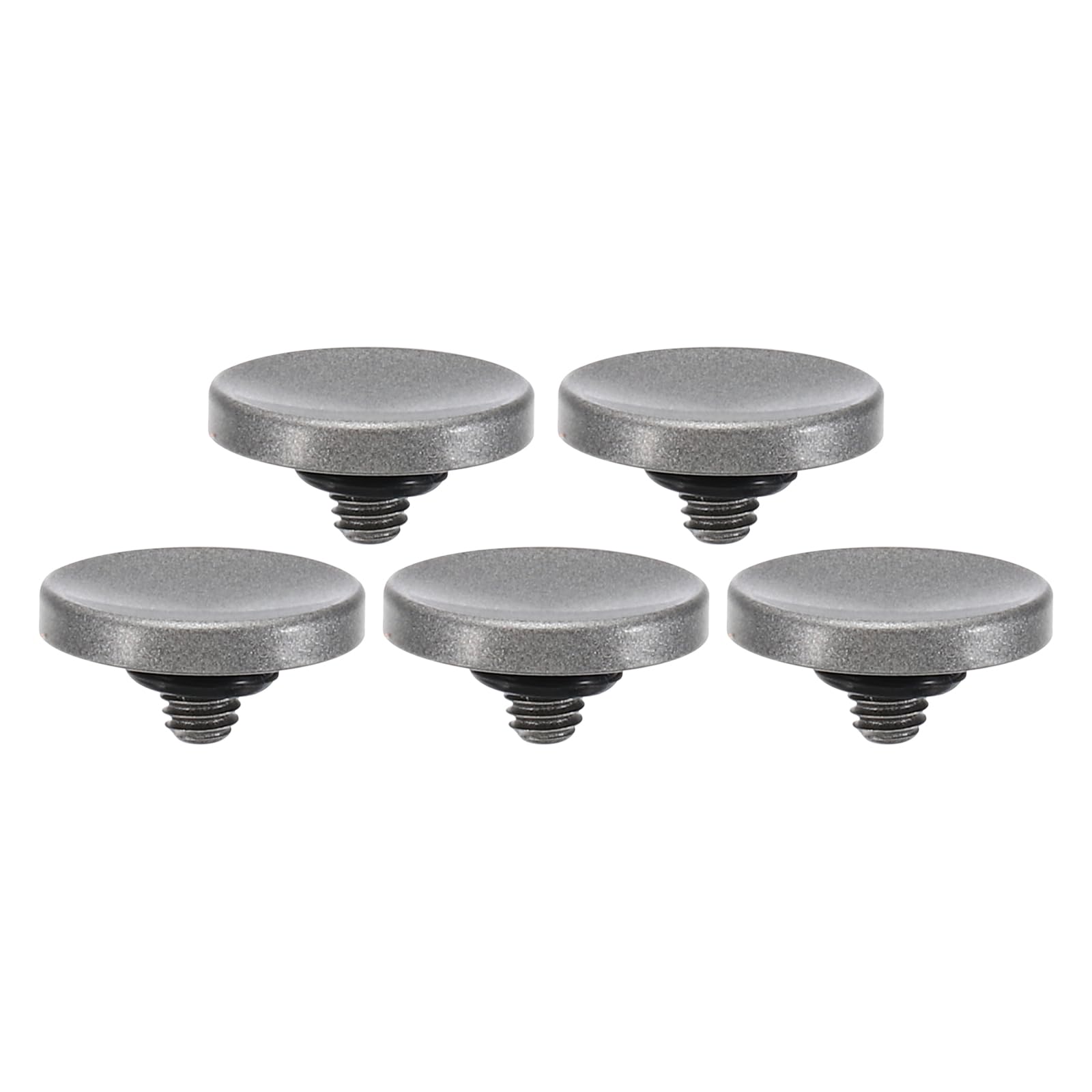 PATIKIL Camera Shutter Button, 5 Pack Soft Shutter Release Button Pure Copper Camera Button Concave Suitable for Nikon for Fujifilm for Leica DSLR/SLR Camera, Silver