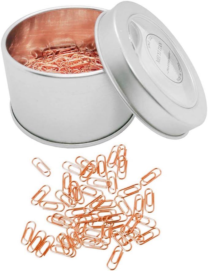 200 Count Mini Paper Clip Rose Gold Super Cute Tiny