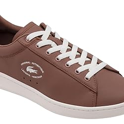 Lacoste Men's Carnaby Set Sneaker, Brown & Off