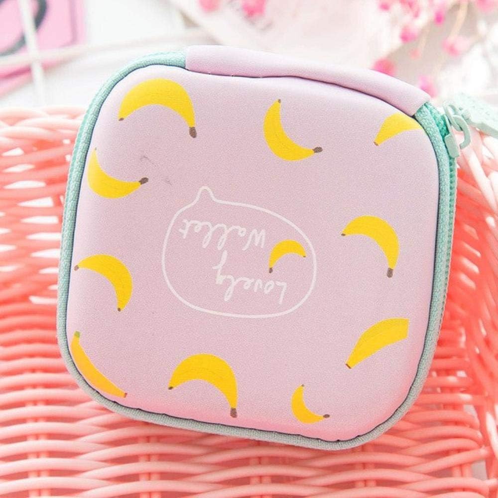 Storage Baskets - Portable Cute Storage Bag Travel Headphone Cable Phone Power Charger Organizer Square Headset Pouch Finishing Storage Box (B)