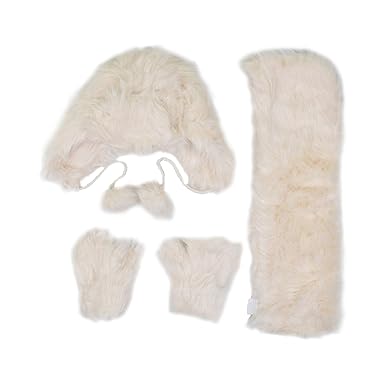 ladies cream hat scarf and gloves set