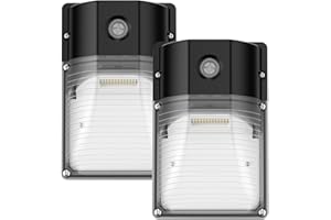 JC-LGL 30W LED Wall Pack Light with Dusk to Dawn Sensor, 3600LM, 5000K Daylight, 120Vac Led Porch Lights, IP65 Waterproof Outdoor Security Lighting for Garage Warehouse Garden, ETL Certified, 2 Pack