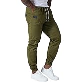 Punwet Mens Casual Cargo Pants Outdoor Hiking Jogging Pants Men Joggers Sweatpants Cotton Track Workout Pants