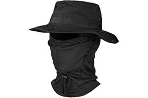 BESWON Airsoft Mask Protective Gear, Tactical Face Mask Balaclava Mask and Boonie Hat for Airsoft Paintball Fishing Hiking