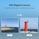 Andoer Andor Digital Camera 32GB 1080P 44MP 2.5 Inch IPS Pink with 2 Batteries view 3