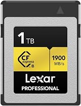 Lexar Professional 1TB CFexpress Type B Gold Card 1900MB/s Read 8K Raw Video