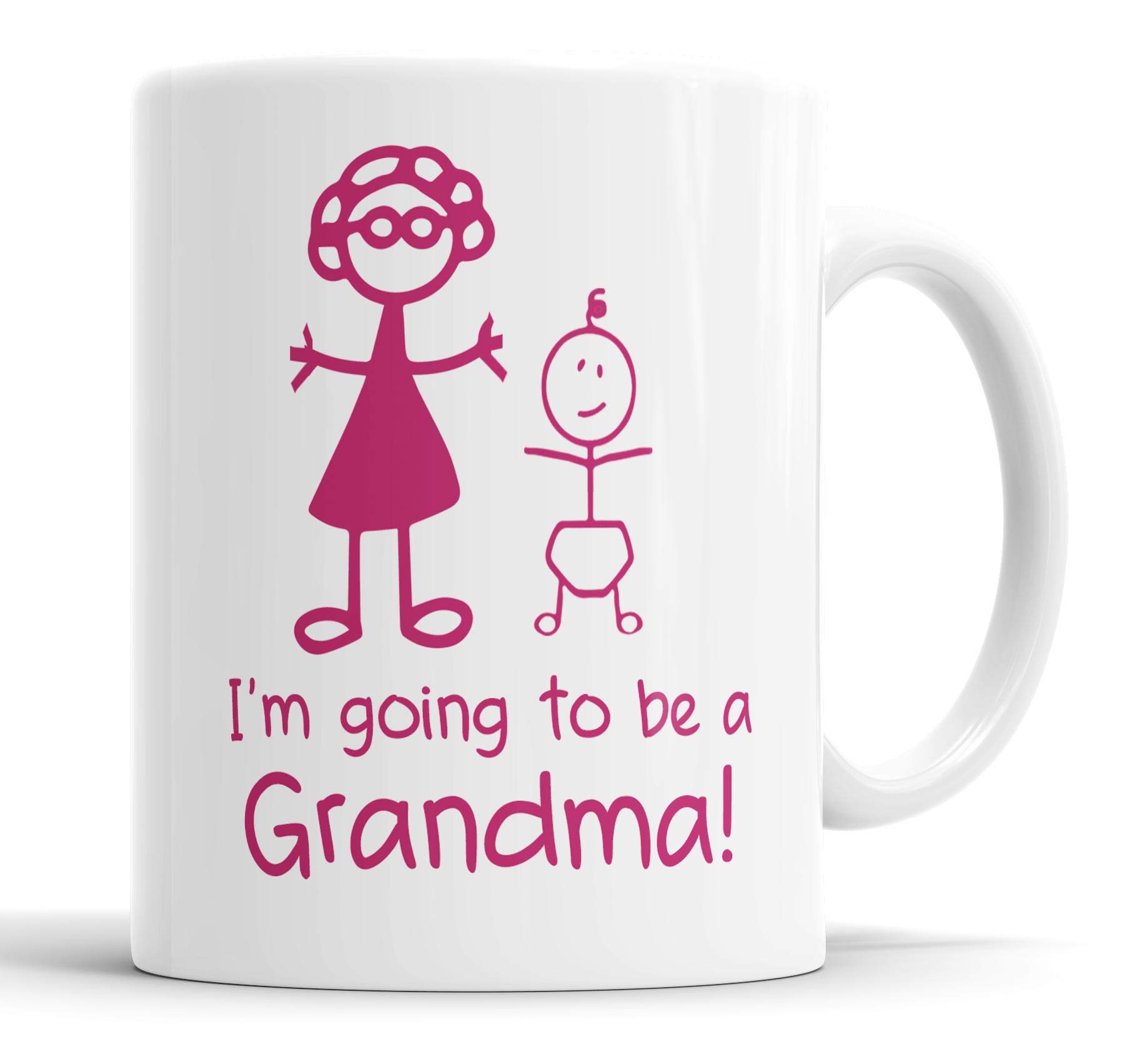Faithful Prints I’m Going to Be a Grandma Mug | New Grandma to Be Pregnancy Reveal Cup, Promoted to Grandma Baby Announcement Gift, Future Grandma Present, New Baby Gift, Christmas, Birthday
