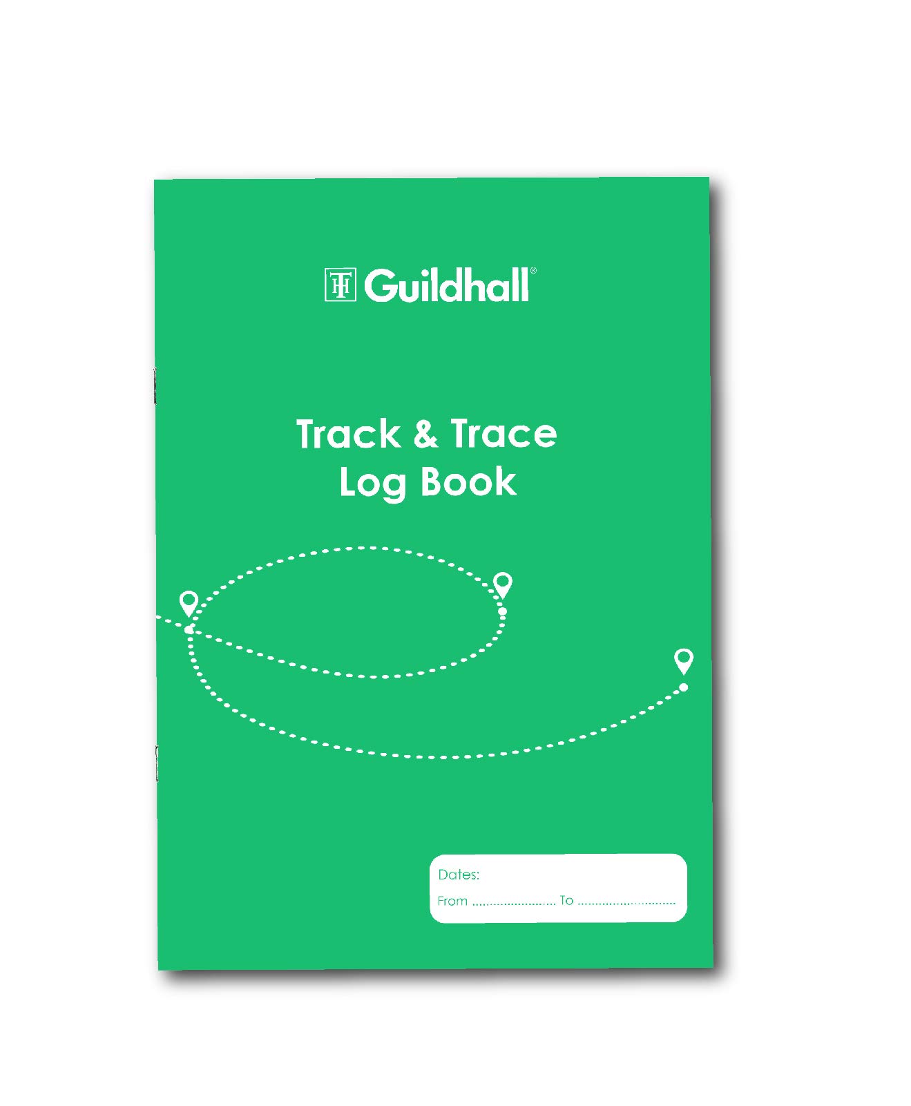 Exacompta - Ref 2020TTZ - Guildhall Track and Trace Log Book (32 Pages) - A4 (210 x 297mm) in Size, 300gsm Satin Cover, 80gsm Paper, NHS Test & Trace Guidelines