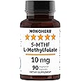 MONOHERB L-Methylfolate 5-MTHF 10 mg - 90 Vegetarian Capsules - Methyl Folate Supplement
