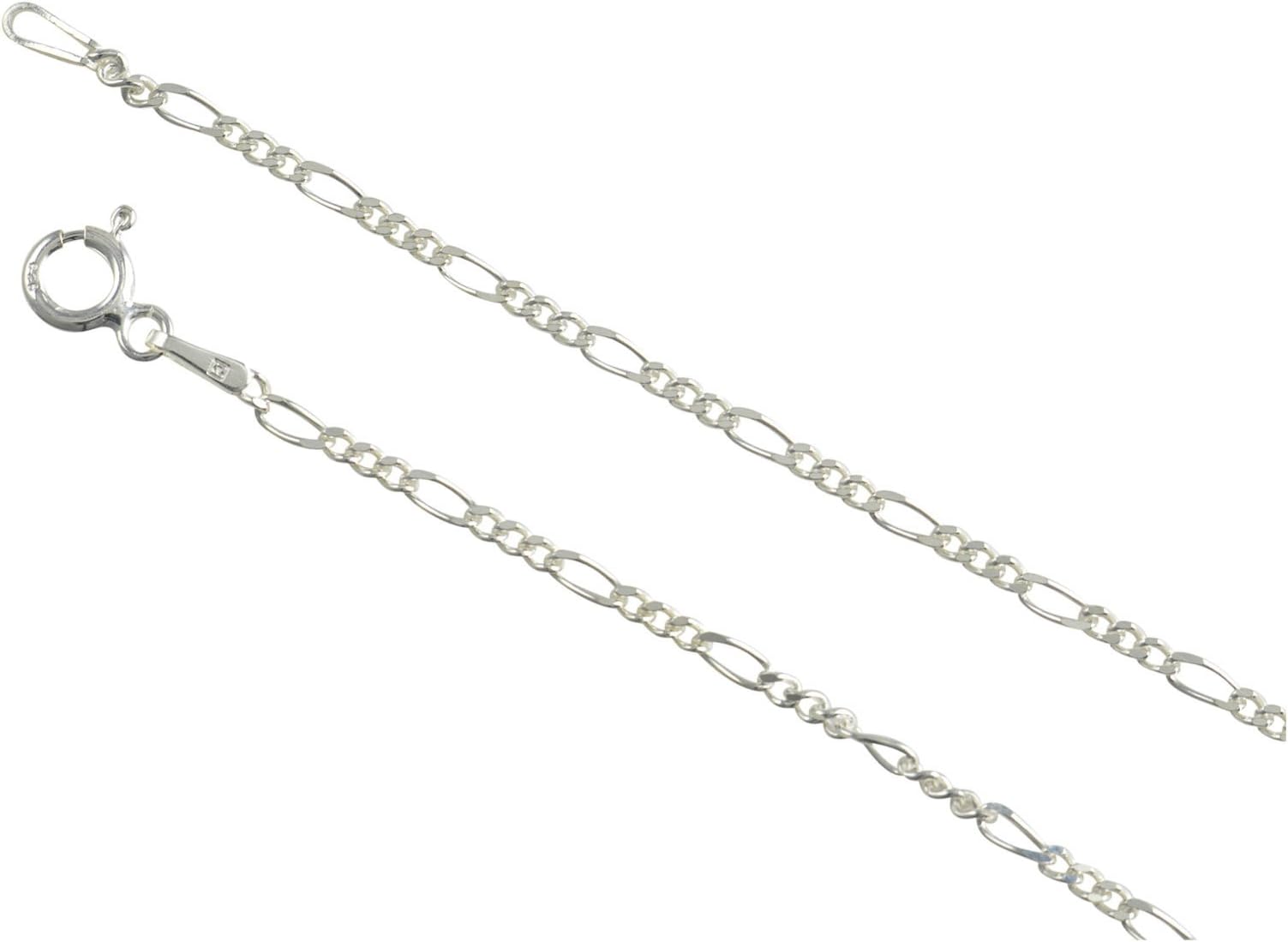 Sterling Silver Figaro 2mm Necklace Bracelet Anklet Chain Italian Italy Solid .925 Jewelry