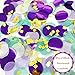 Mermaid Confetti Balloons 20pcs, White Dark Purple Light Purple Aqua Blue Gold Confetti Balloon 12