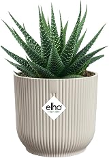 elho Vibes Fold Round Mini Pot 11.1x10.5 cm White Linen White view 3