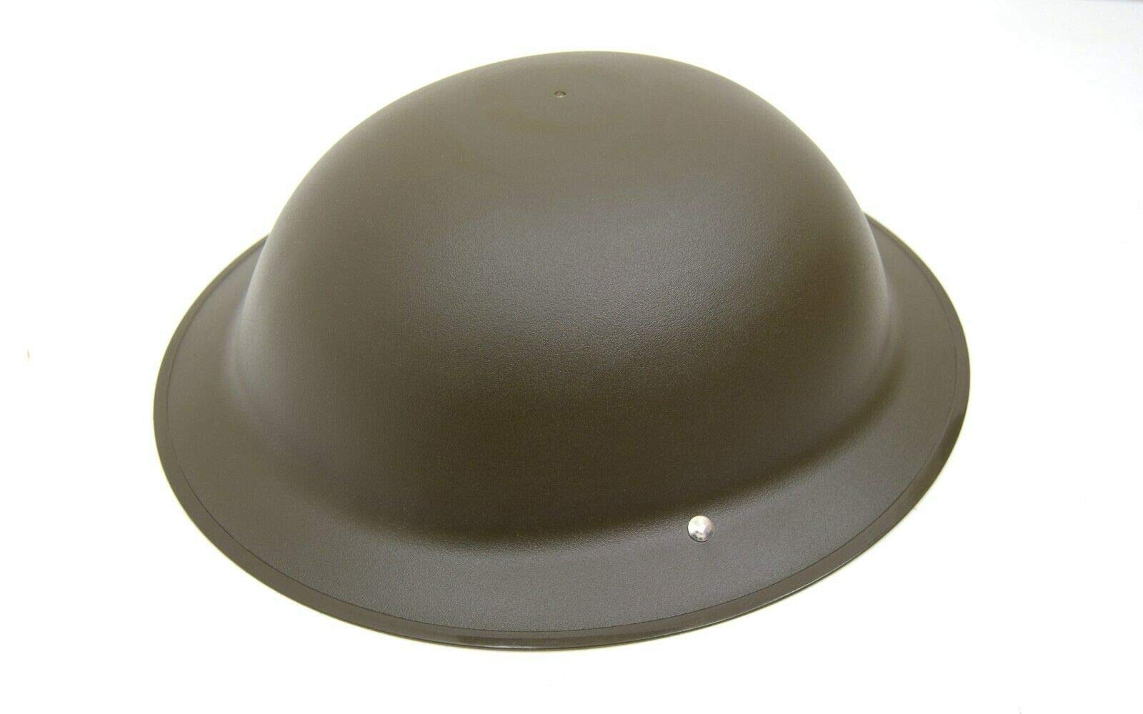 WW2 British Army Tommy Helmet Replica | Brodie Doughboy WWII Soldier Helmet | Military Surplus Style Plastic Helmet for Fancy Dress, Halloween, Reenactment & Costume | One Size