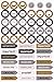 Essentials Weekly Planner Stickers-Black & Gold (Set of 575 Stickers)