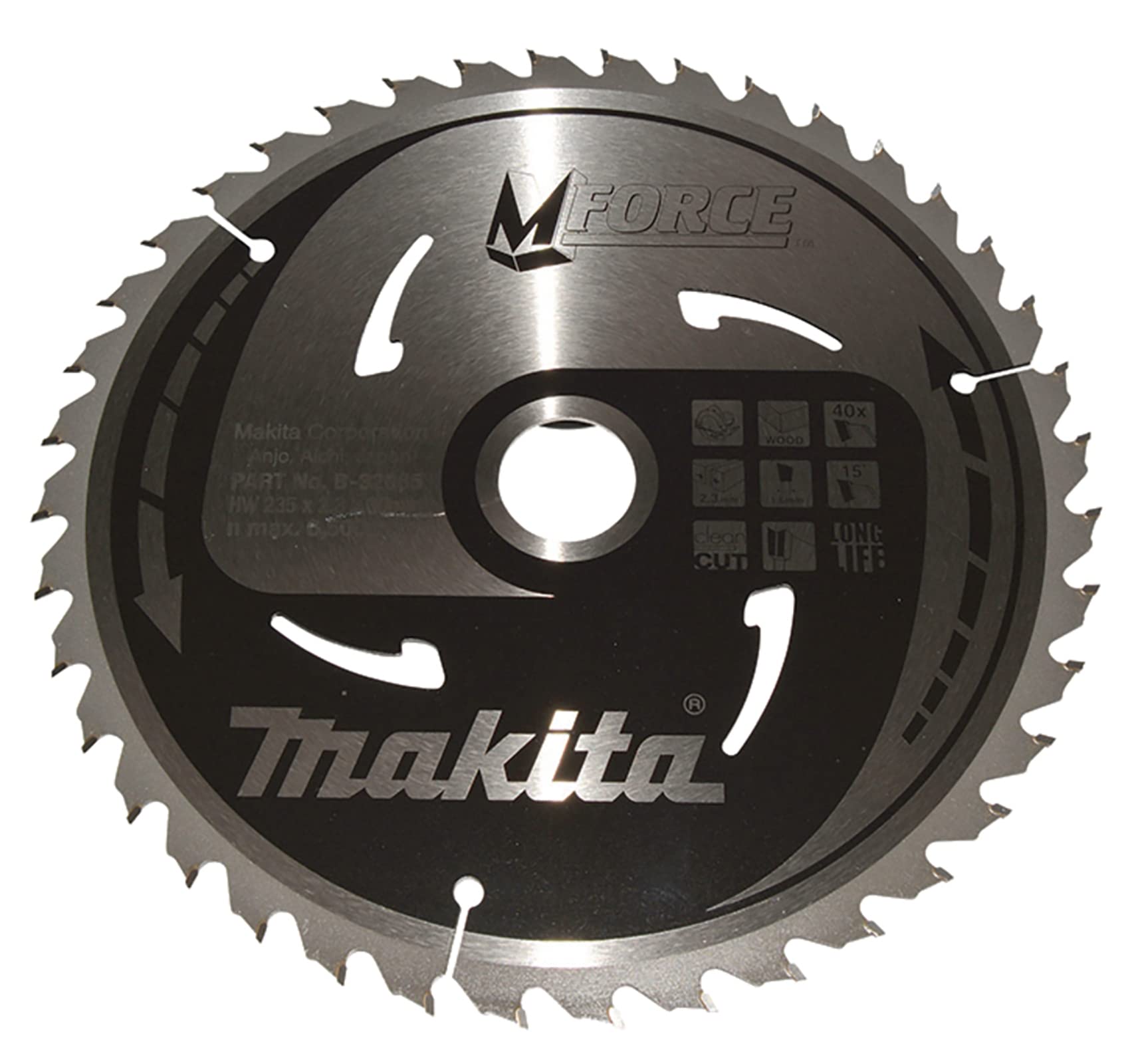 Makita B-32085 MForce Saw Blade 235x30x40T