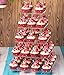 YestBuy Cupcake Stand, 5 Tier Square Cupcake Tree Tower, Clear Cupcake Holder, Pastry Display Rack for Party, Wedding, Baby Shower
